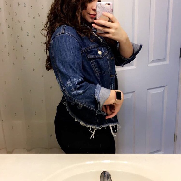 Distressed Denim Jacket - Picture 3 of 5